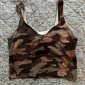 Lululemon Athletica Camouflage Crop Top